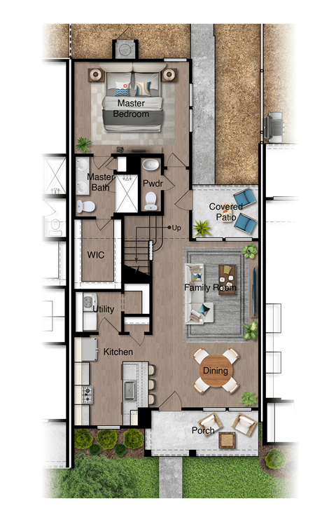 a floor plan of a house with a bedroom and a living room at Mihir Taylor, Taylor